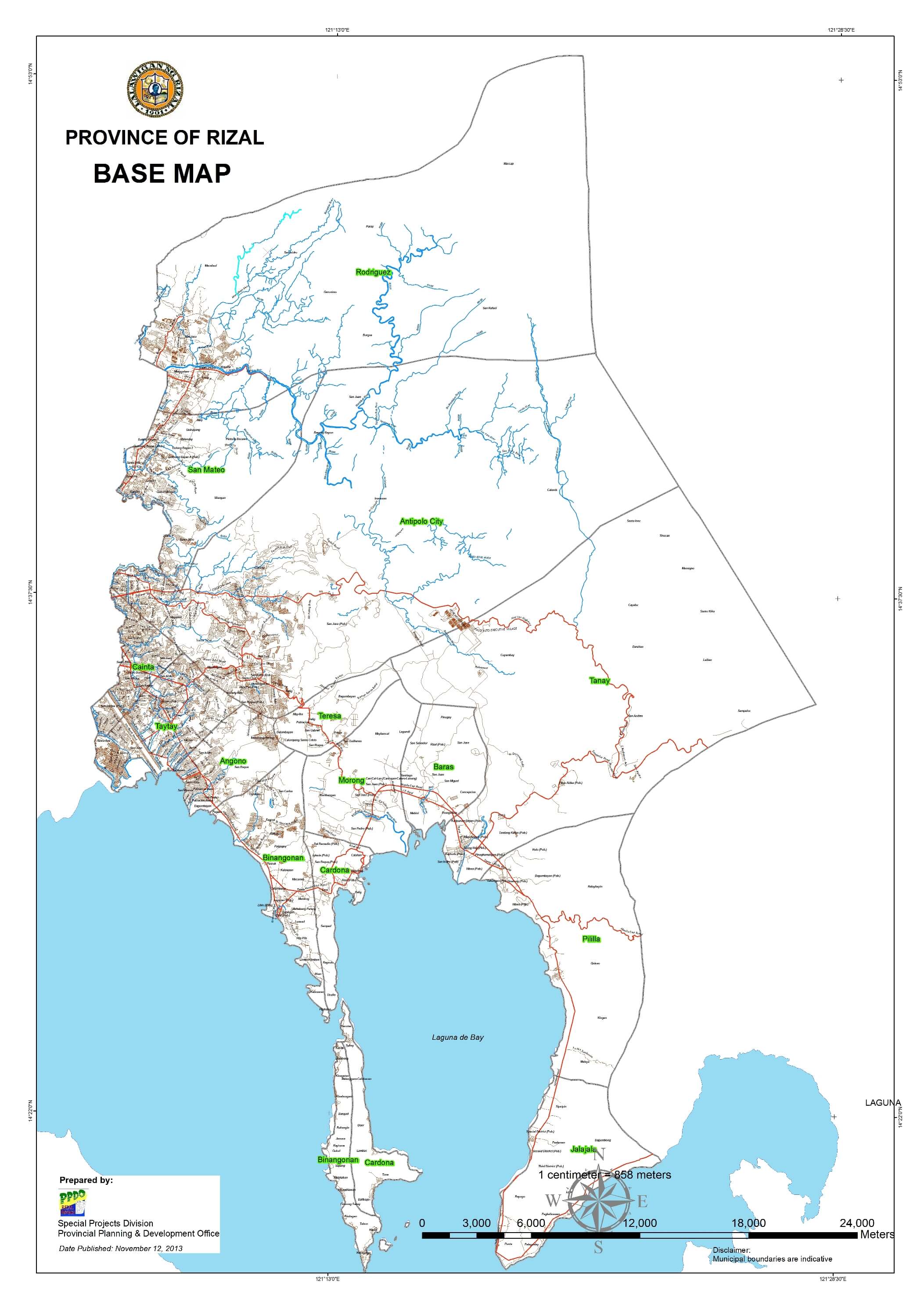 Map Of Rizal Province Philippines Rizal Provincial Government Official Website